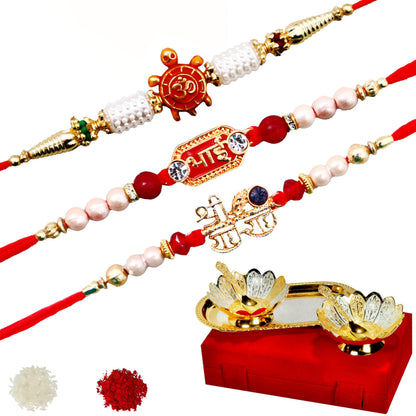 JAIPUR ACE Rakhi for Brother | Rakhi Set with Bowl Set | Raksha Bandhan Greeting Card, Hamper | Gift Set (7)