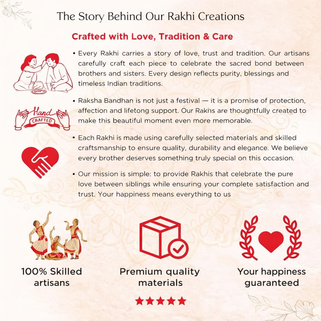 JAIPUR ACE Rakhi Hamper with Chocolate, Raksha Bandhan Gift Combo with Roli Kumkum and Greeting Card - in use