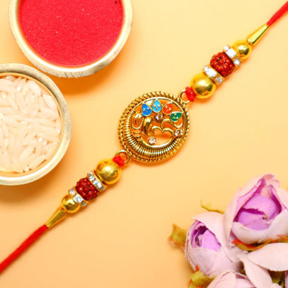 JAIPUR ACE Rakhi Hamper with Chocolate, Raksha Bandhan Gift Combo with Roli Kumkum and Greeting Card - label detail (29)