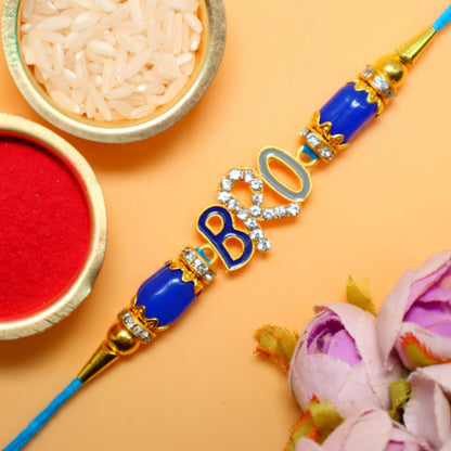 JAIPUR ACE Rakhi Hamper with Chocolate, Raksha Bandhan Gift Combo with Roli Kumkum and Greeting Card - back view