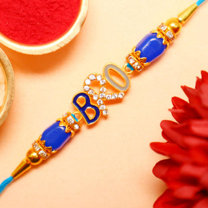 JAIPUR ACE Rakhi Hamper with Chocolate, Raksha Bandhan Gift Combo with Roli Kumkum and Greeting Card - front view (32)