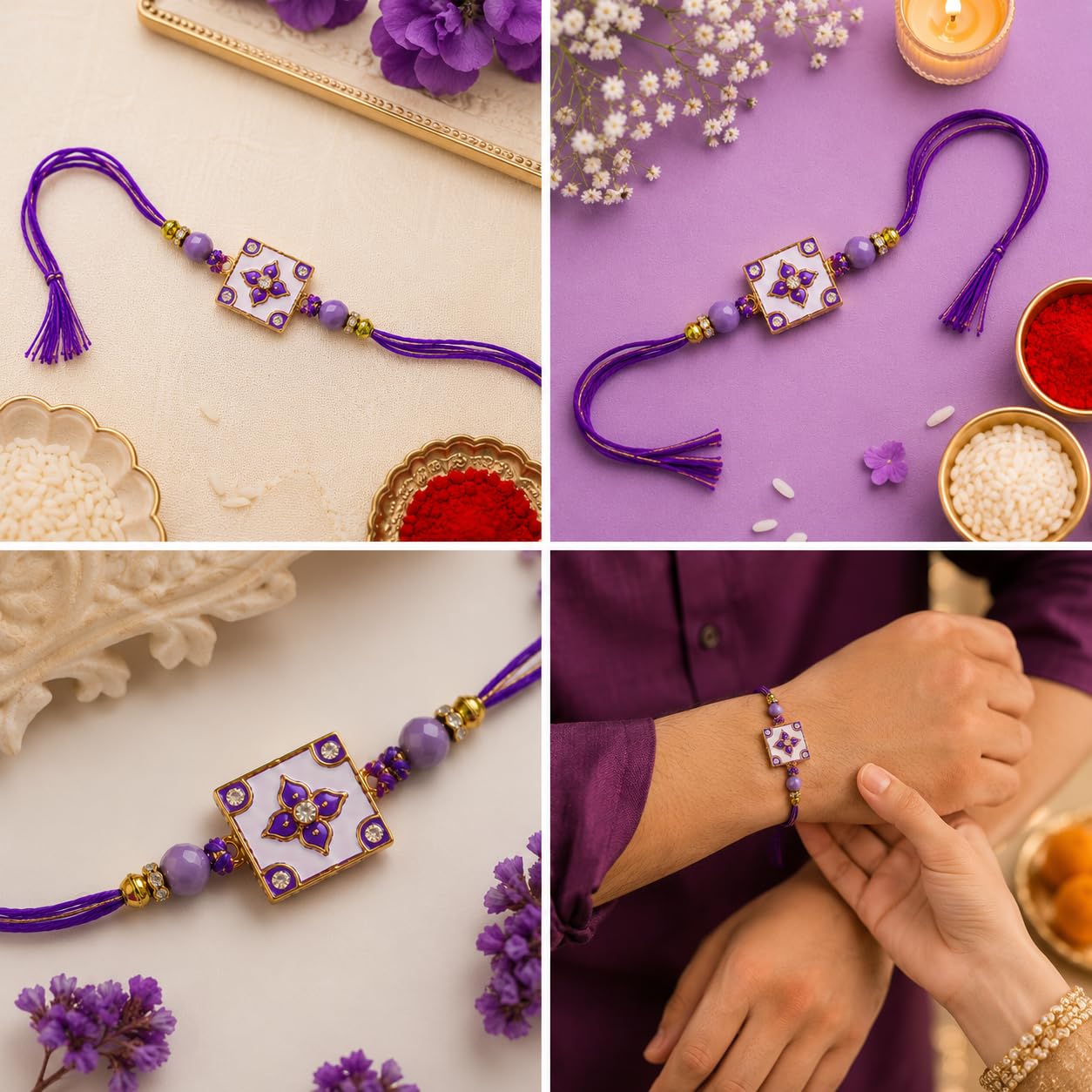 JAIPUR ACE Raksha Bandhan Gift Combo with 2 Kids Printed Water Bottles and 2 Rakhi Set Om Evil Eye and Shiva Rudraksha Rakhi 