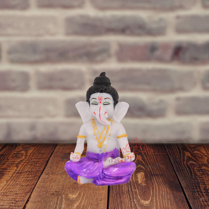 JAIPUR ACE Vinayak Ji Ganesha Statue, Polyresin Idol Figurine for Home Office Decor - front view (13)