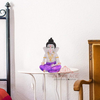 JAIPUR ACE Vinayak Ji Ganesha Statue, Polyresin Idol Figurine for Home Office Decor - back view (14)