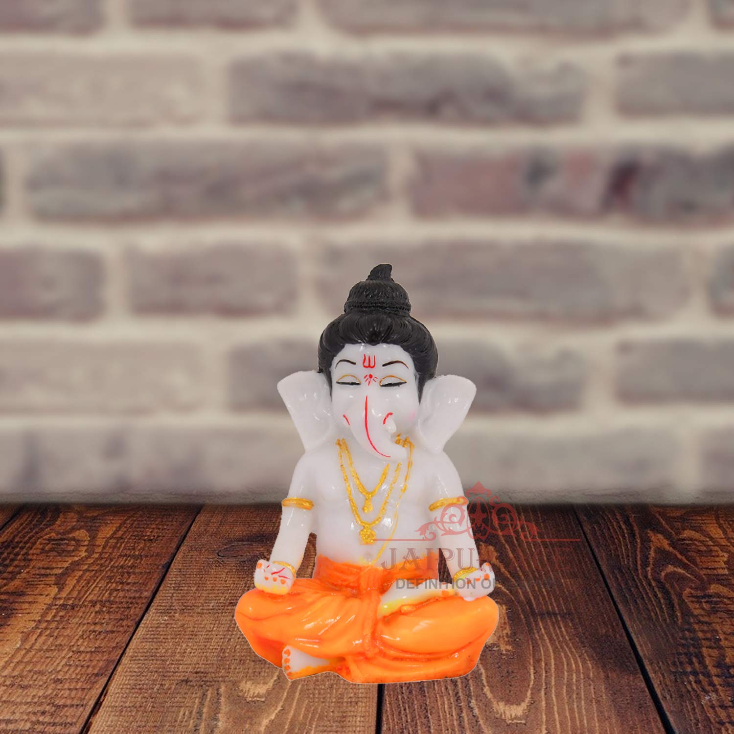 JAIPUR ACE Vinayak Ji Ganesha Statue, Polyresin Idol Figurine for Home Office Decor - back view (19)