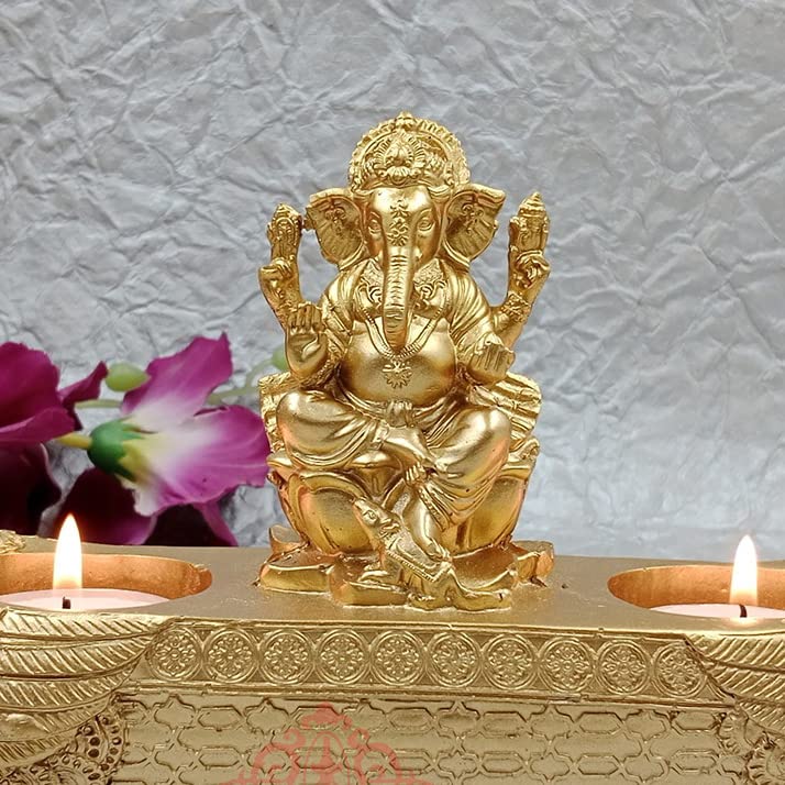 JAIPUR ACE Vinayak Ji Ganesha Statue, Polyresin Idol Figurine for Home Office Decor - front view