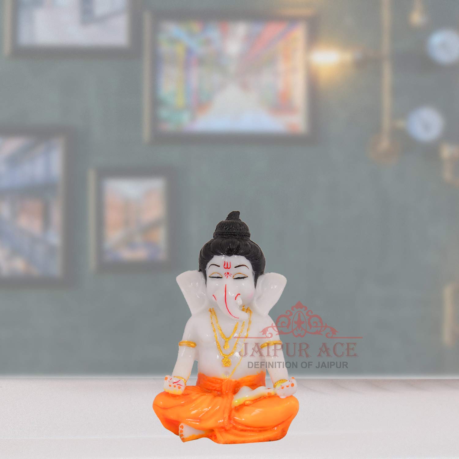JAIPUR ACE Vinayak Ji Ganesha Statue, Polyresin Idol Figurine for Home Office Decor - packaging (20)
