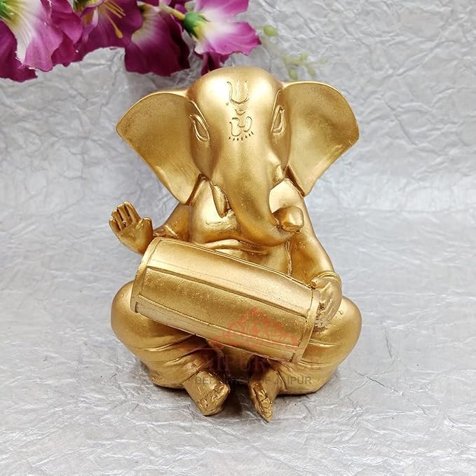 JAIPUR ACE Vinayak Ji Ganesha Statue, Polyresin Idol Figurine for Home Office Decor - front view (25)
