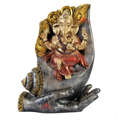 JAIPUR ACE Vinayak Ji Ganesha Statue, Polyresin Idol Figurine for Home Office Decor (27)