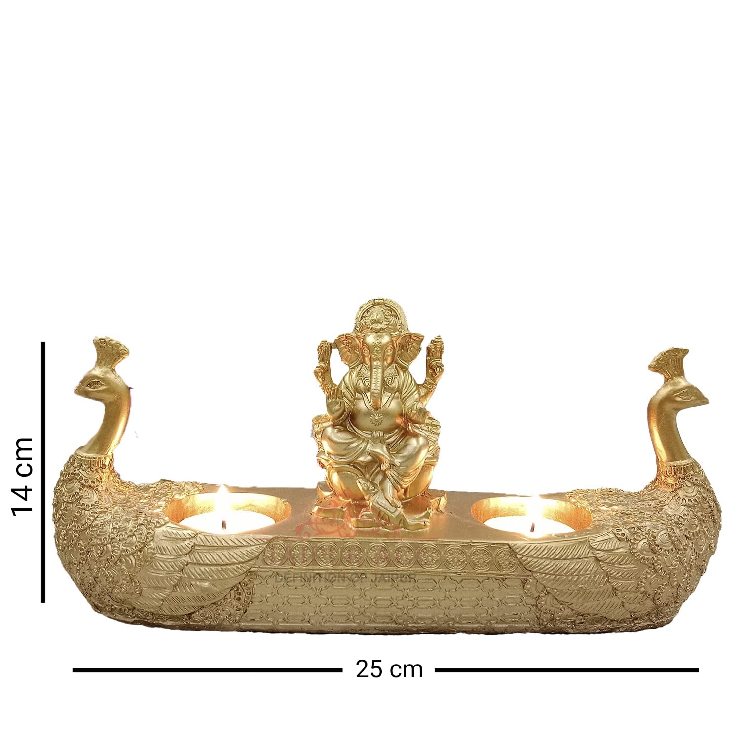 JAIPUR ACE Vinayak Ji Ganesha Statue, Polyresin Idol Figurine for Home Office Decor - back view