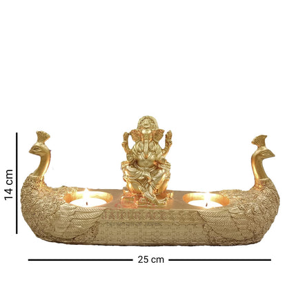 JAIPUR ACE Vinayak Ji Ganesha Statue, Polyresin Idol Figurine for Home Office Decor - back view