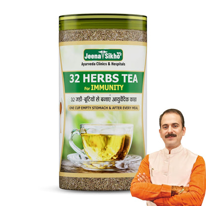 Jeena Sikho 32 Herbs Herbal Tea with Elaichi, Brahmi, Tulsi, Giloy, Laung, Gulab, Dalchini, Shankhpushpi (9)