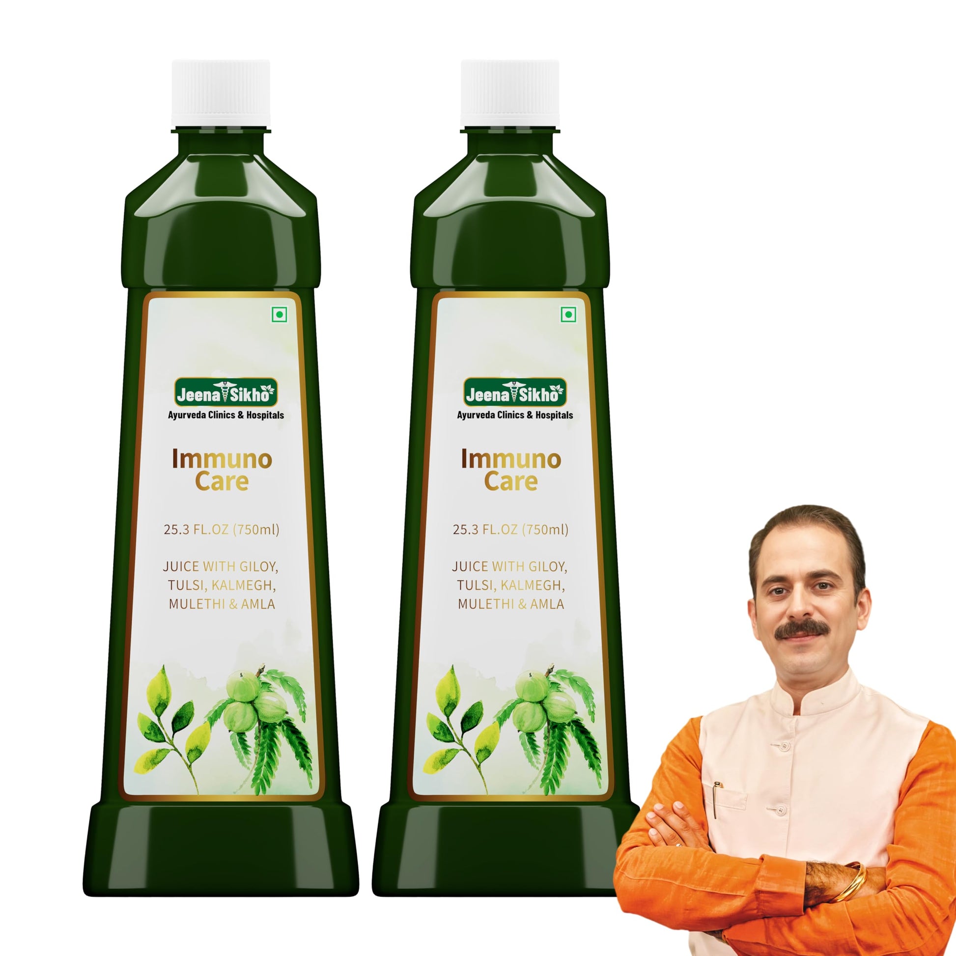Jeena Sikho Giloy Juice with Tulsi, Kalmegh, Mulethi, Amla, 750ml, Herbal Juice (6)