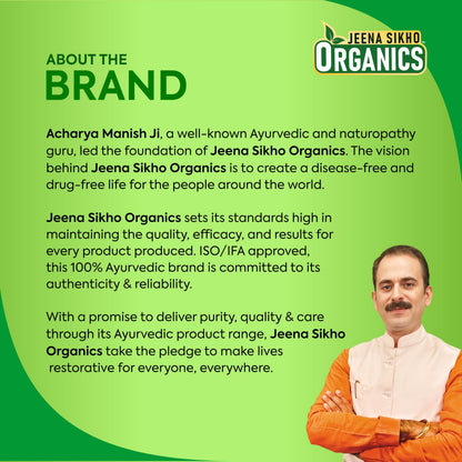 Jeena Sikho Organics Dr. Liver Tablets, 60 Count, Herbal Supplement with Bhumi Amla, Punarnava, Bhringraj and Giloy - packagi