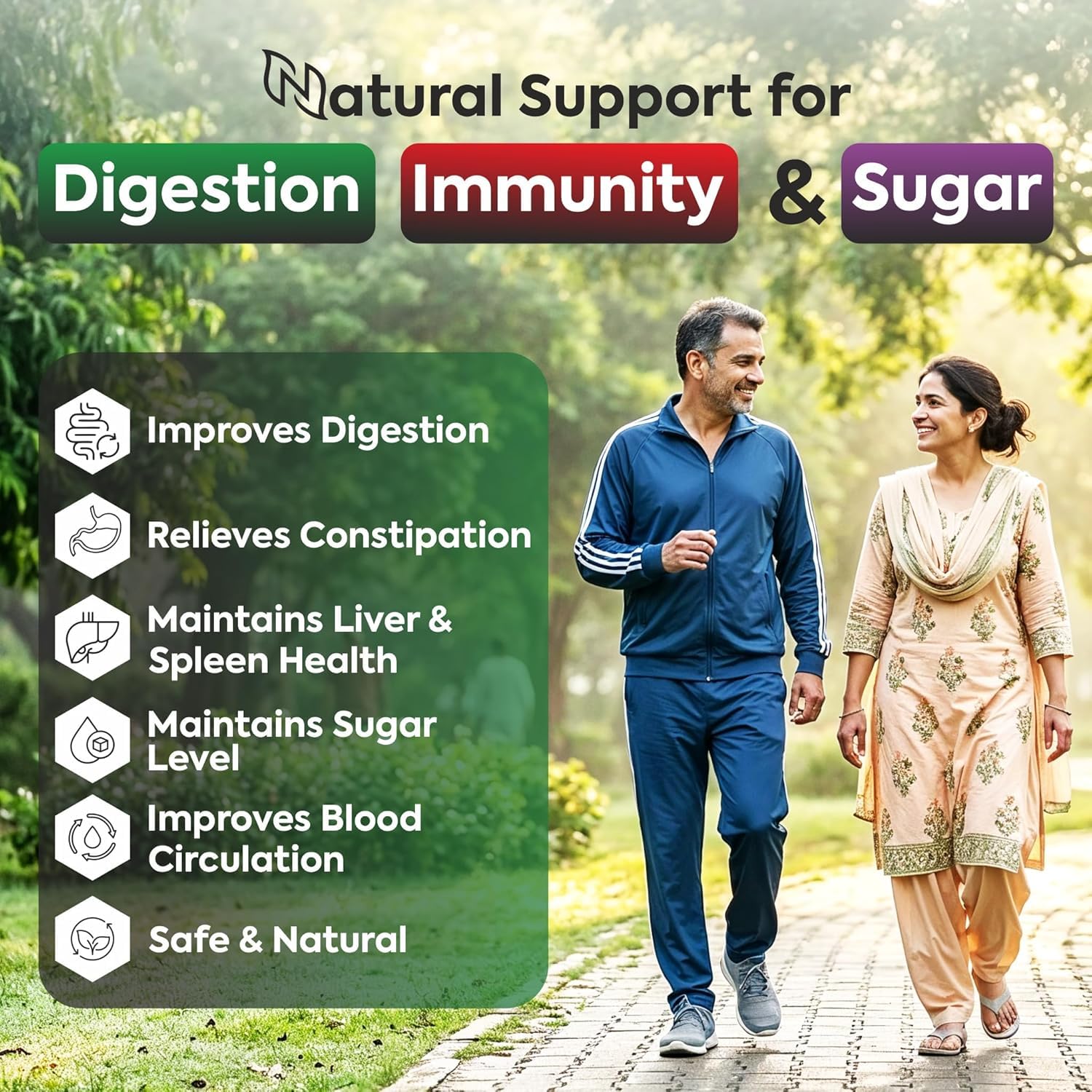 Jeena Sikho Organics Dr. Liver Tablets, 60 Count, Herbal Supplement with Bhumi Amla, Punarnava, Bhringraj and Giloy - front v