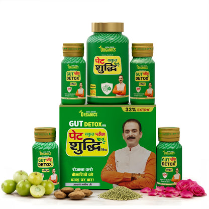 Jeena Sikho Organics Pet Yakrit Pleeha Shuddhi Kit, 100gm Granules + 120ml Shots, Ayurvedic Herbal Supplement