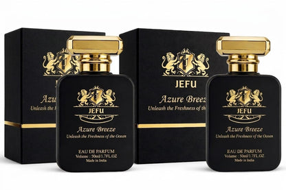 Jefu Azure Breeze Eau de Parfum, 50ml, Unisex, Fresh Aquatic Citrus Fragrance (6)