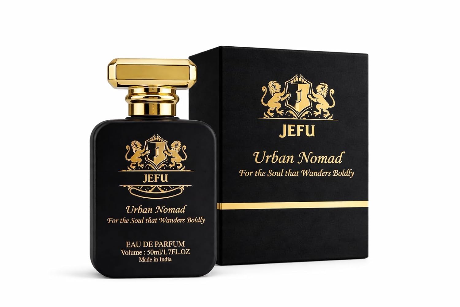Jefu Urban Nomad Eau De Parfum, 50ml, Unisex Vetiver Woody Spicy Smoky - front view (8)