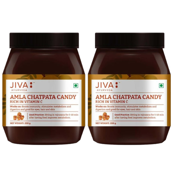 Jiva Ayurveda Amla Chatpata Candy, Ayurvedic Candy with Amla and Spices, Rich in Dietary Fiber and Vitamin C
