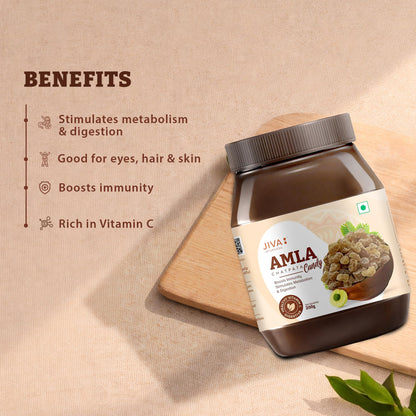 Jiva Ayurveda Amla Chatpata Candy, Ayurvedic Candy with Amla and Spices, Rich in Dietary Fiber and Vitamin C - back view (7)