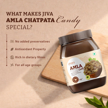 Jiva Ayurveda Amla Chatpata Candy, Ayurvedic Candy with Amla and Spices, Rich in Dietary Fiber and Vitamin C - packaging (8)