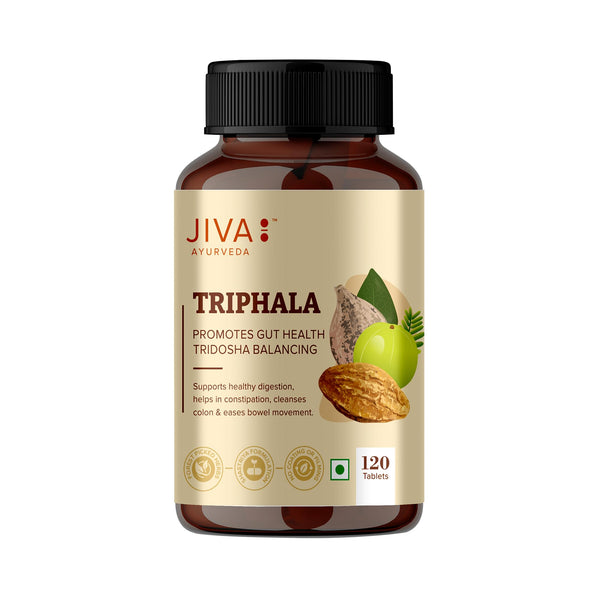 Jiva Ayurveda Triphala Tablets, 120 Count, Traditional Ayurvedic Herbal Blend
