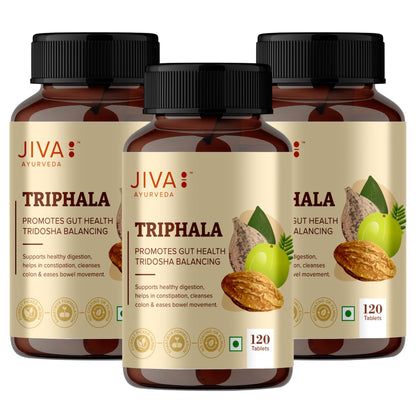 Jiva Ayurveda Triphala Tablets, 120 Count, Traditional Ayurvedic Herbal Blend (11)