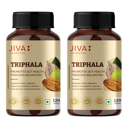 Jiva Ayurveda Triphala Tablets, 120 Count, Traditional Ayurvedic Herbal Blend (7)