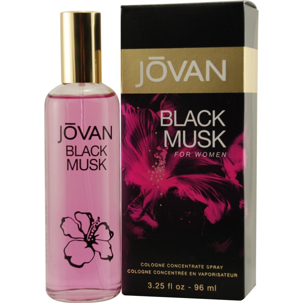 Jovan Black Musk Cologne Concentrate Spray 3.25 oz for Women - Modern Musk Fragrance