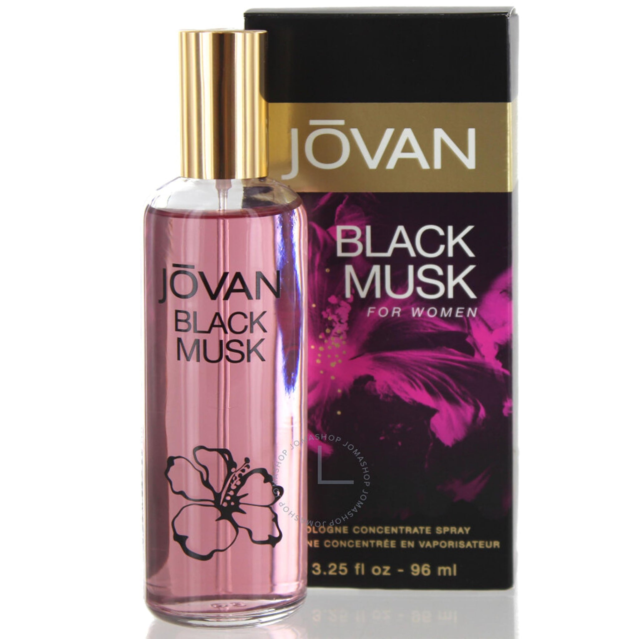 Jovan Black Musk Eau De Cologne for Women, 96ml, Spray - Modern Musk Fragrance