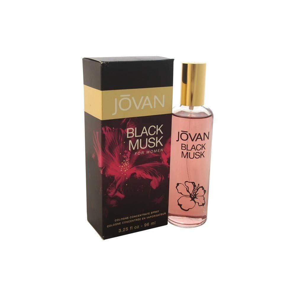 Jovan Black Musk Eau De Cologne for Women, 96ml, Spray - Modern Musk Fragrance - back view