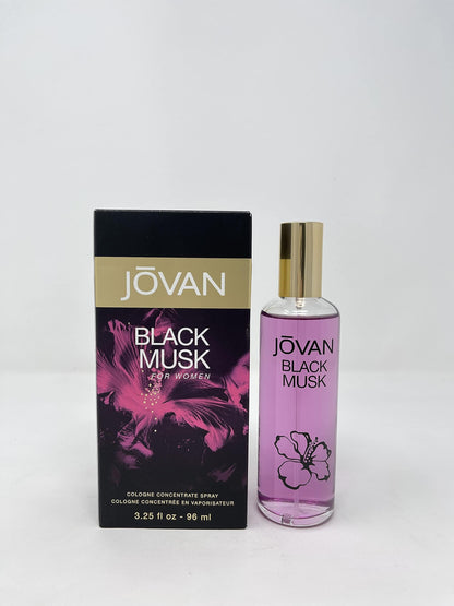 Jovan Black Musk Eau De Cologne for Women, 96ml, Spray - Modern Musk Fragrance - ingredients panel