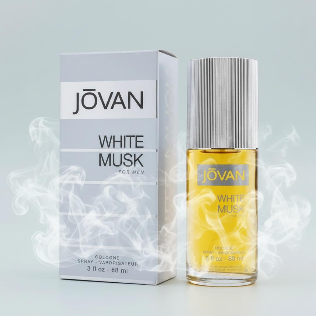 Jovan Men White Musk Cologne Spray, 88ml, Eau de Cologne - back view