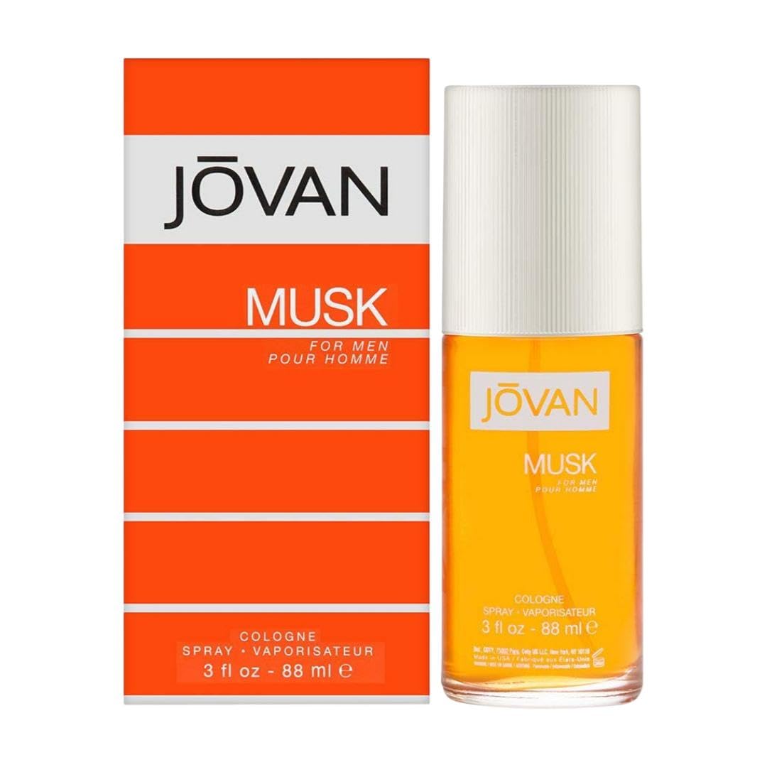 Jovan Musk Cologne Spray for Men, 88ml - Classic Spicy Lavender Citrus Eau de Cologne
