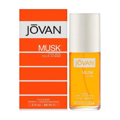 Jovan Musk Cologne Spray for Men, 88ml - Classic Spicy Lavender Citrus Eau de Cologne