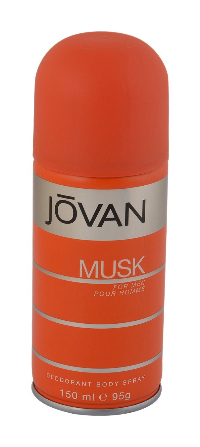 Jovan Musk Deodorant for Men, 150ml - Long-Lasting Fragrance and Sweat Protection