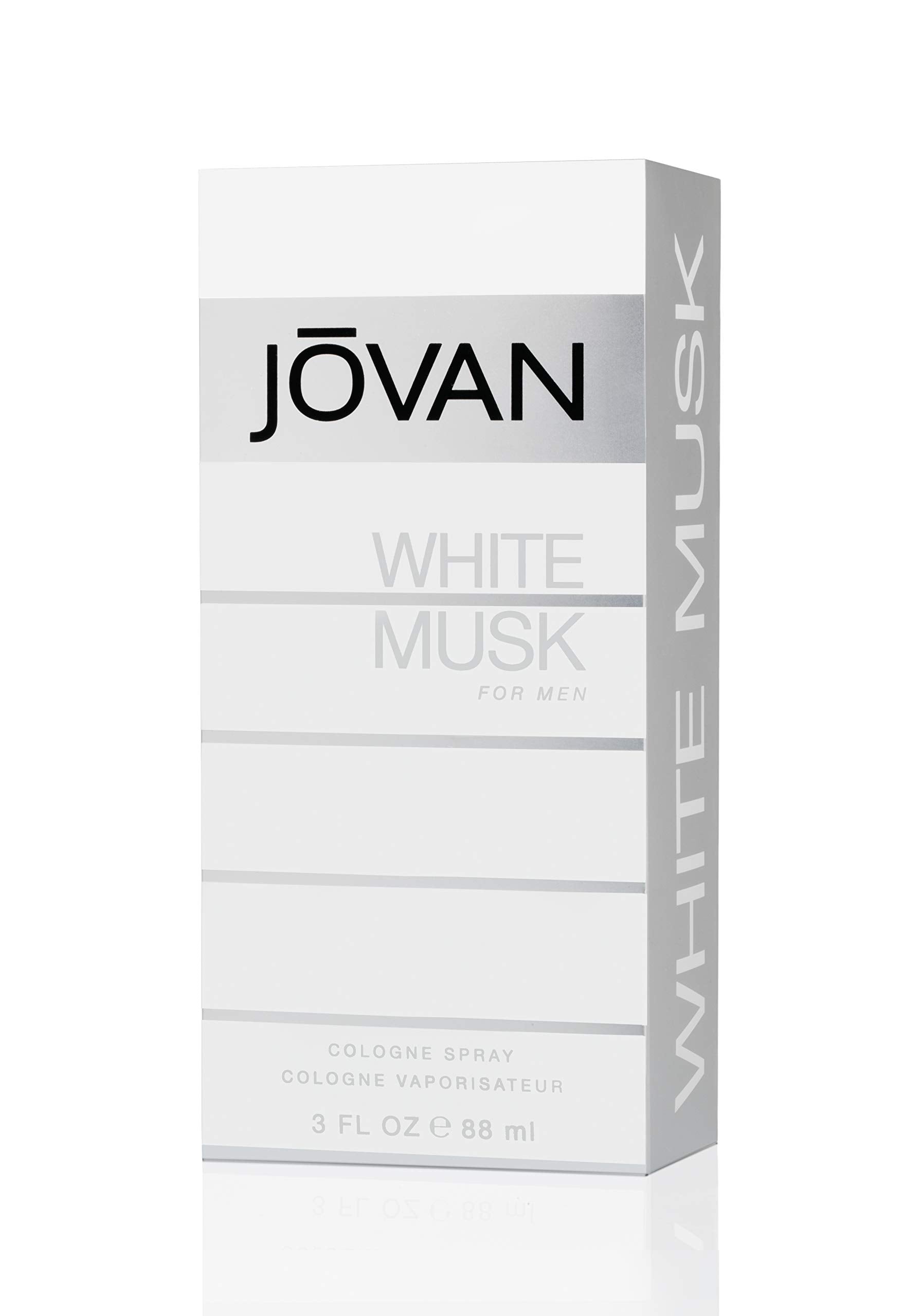 Jovan White Musk Eau de Cologne for Men, 88ml - front view