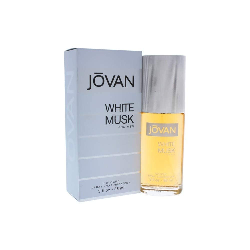 Jovan White Musk Eau de Cologne for Men, 88ml, Cologne Spray - front view