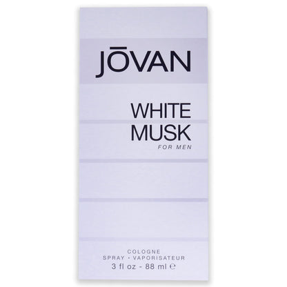 Jovan White Musk Eau de Cologne for Men, 88ml, Cologne Spray - label detail