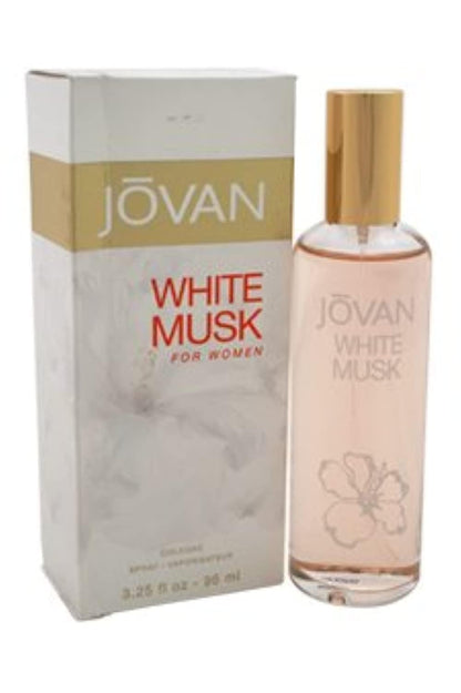 Jovan White Musk Eau de Cologne Spray for Women, 3.4 oz (96 ml) - Modern Fresh Scent - front view