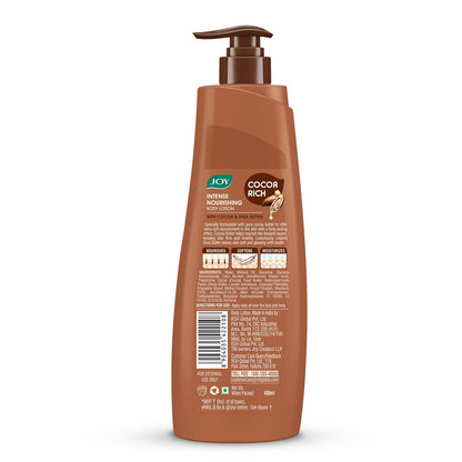 JOY Cocoa Rich Body Lotion with Shea Butter and Cocoa Butter, Non-Greasy Lightweight Formula, Unisex - front view