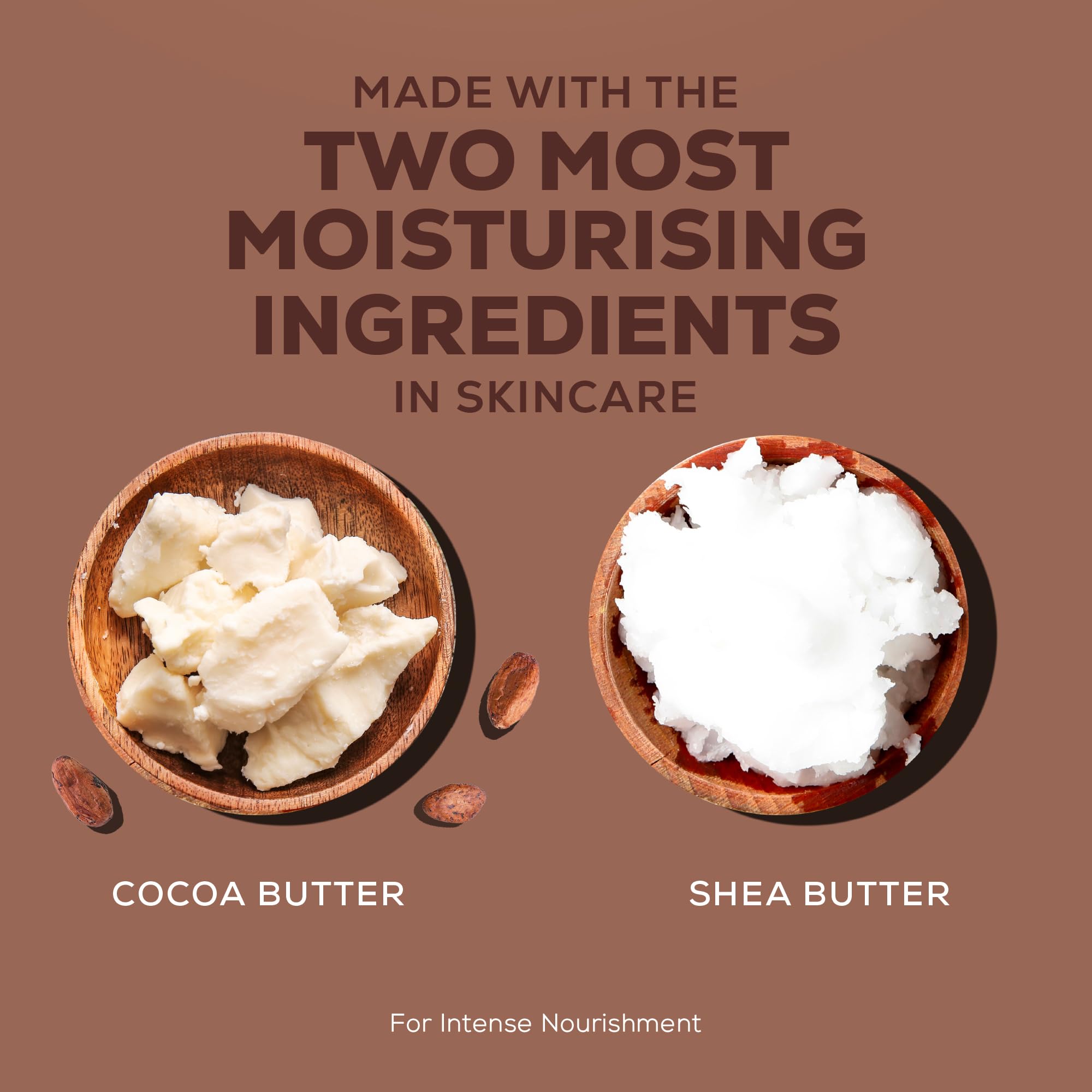 JOY Cocoa Rich Body Lotion with Shea Butter and Cocoa Butter, Non-Greasy Lightweight Formula, Unisex - front view (8)