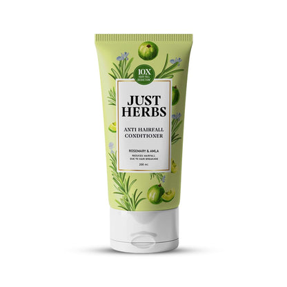 Just Herbs Ayurvedic Conditioner with Rosemary, Amla and 16 Herbs for All Hair Types