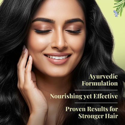Just Herbs Ayurvedic Conditioner with Rosemary, Amla and 16 Herbs for All Hair Types - packaging
