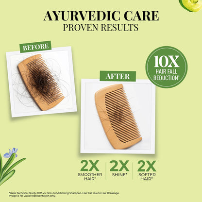 Just Herbs Ayurvedic Conditioner with Rosemary, Amla and 16 Herbs for All Hair Types - ingredients panel