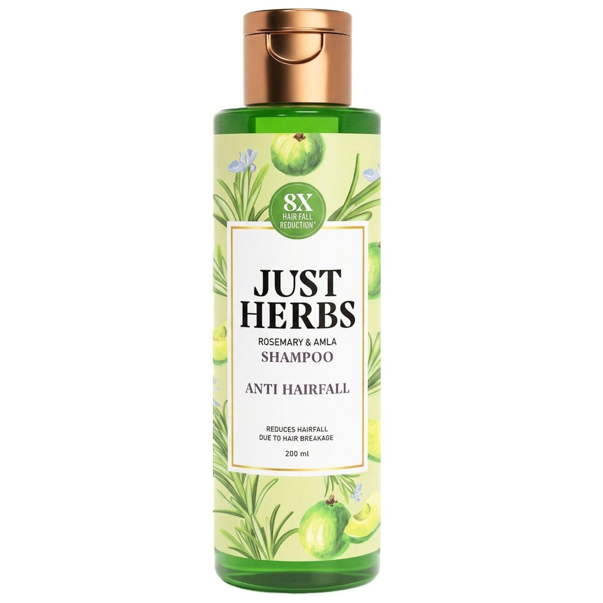 Just Herbs Ayurvedic Shampoo with Amla, Hibiscus & Neem for Normal to Oily Hair