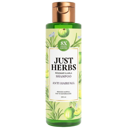 Just Herbs Ayurvedic Shampoo with Amla, Hibiscus & Neem for Normal to Oily Hair