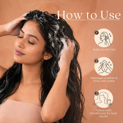 Just Herbs Ayurvedic Shampoo with Amla, Hibiscus & Neem for Normal to Oily Hair - close-up detail (11)