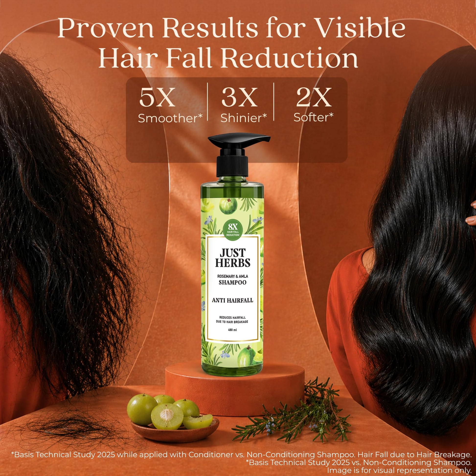 Just Herbs Ayurvedic Shampoo with Amla, Hibiscus & Neem for Normal to Oily Hair - packaging (16)