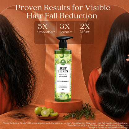 Just Herbs Ayurvedic Shampoo with Amla, Hibiscus & Neem for Normal to Oily Hair - packaging (16)